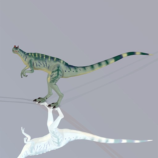 Dilo 02 B Kopie.jpg - Rendered Image of a Dinosaur - with Clipping Path